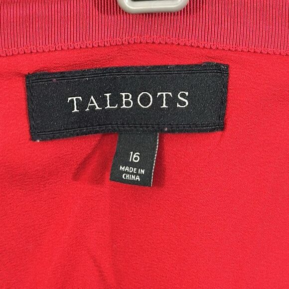 Talbots Skirt Size 16 Paisley Opulent Wrap Work Wear Office - Picture 13 of 14